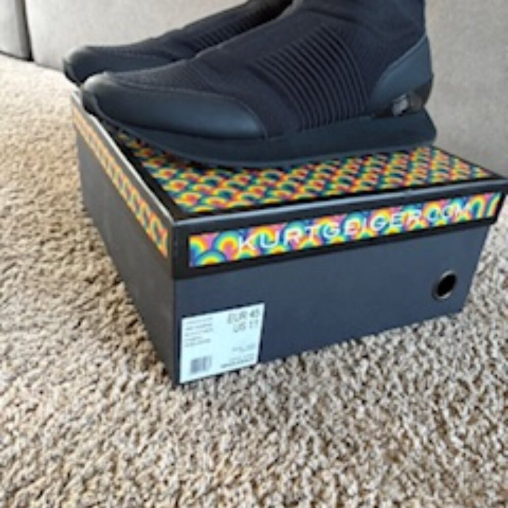 KURT GEIGER LONDON LENNOX SOCK SNEAKER, size 11